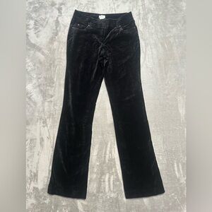Cache Bootcut Velvet Jeans Women’s 2 Black Witchy Gothic Grunge